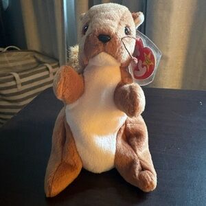 Vintage TY Beanie Baby “Nuts” the Squirrel